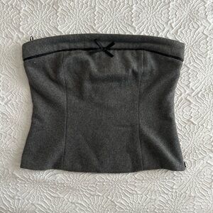 Zara Gray Tube Top